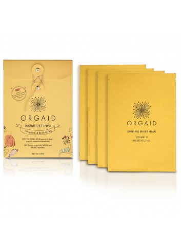 ORGAID Organic Sheet Mask - Vitamin C & Revitalizing 4 Sheets