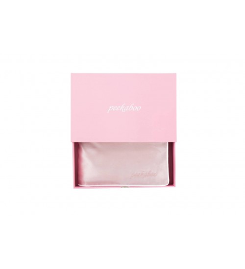 Peekaboo Silk Pillow Case  (Pink)